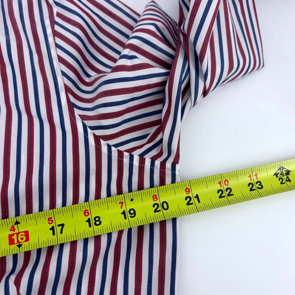 Brooks Brothers Womens Striped Supima Cotton Stretch Button Down Shirt Size 10 - Picture 8 of 9